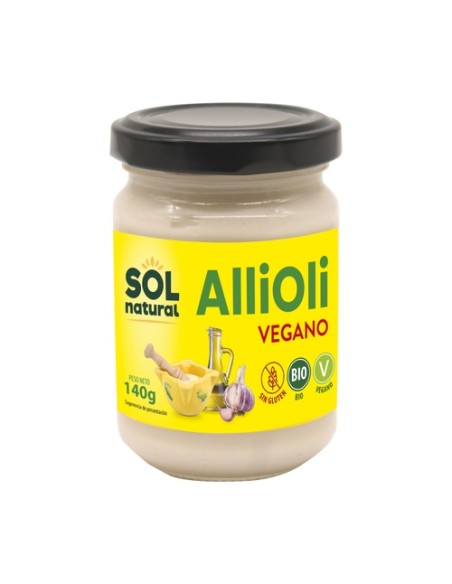 Allioli vegano sin gluten Bio 140 g Sol Natural