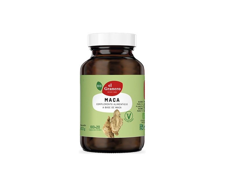 Maca Bio 120 cápsulas vegetales de 560 mg El Granero Integral
