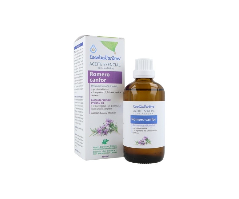 Aceite esencial romero canfor 100 ml (Romero) Esential Aroms