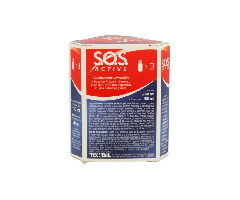 S.O.S active 3 unidades de 60ml Tongil