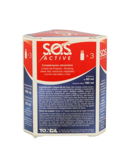 S.O.S active 3 unidades de 60ml Tongil