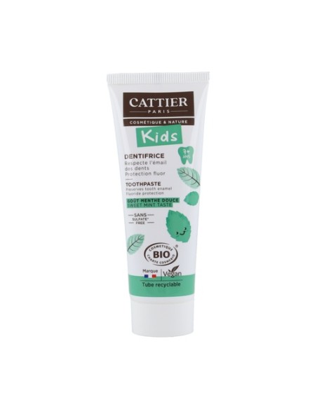 Dentifrico para Niños a partir de 7 años 50 ml (Hierbabuena) Cattier