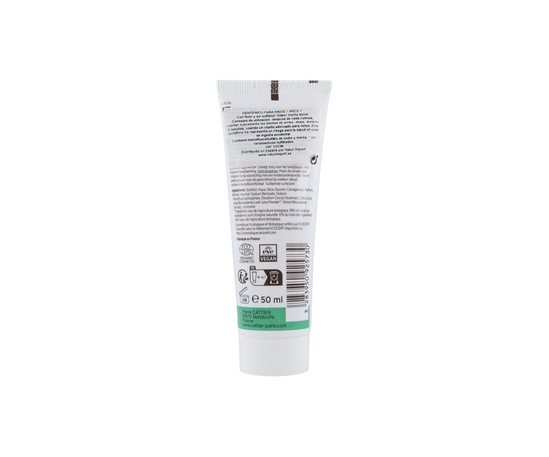Dentifrico para Niños a partir de 7 años 50 ml (Hierbabuena) Cattier
