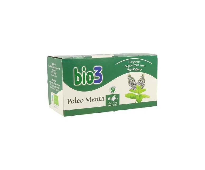 Bio 3 Poleo Menta 25 bolsitas infusoras Bio3
