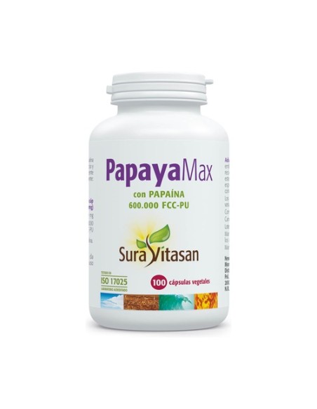 PapayaMax 100 cápsulas vegetales Sura Vitasan