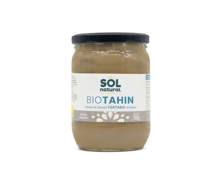 Tahín tostado grande Bio 500 g Sol Natural
