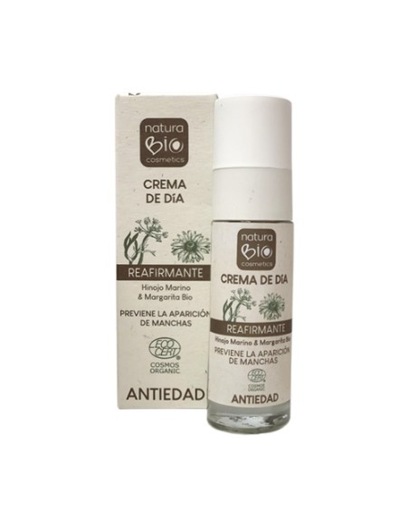 Crema de dia reafirmante hinojo 30 ml de crema NaturaBIO Cosmetics