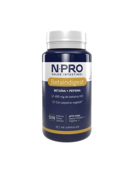 Betaindigest digestión betaína+pepsina 90 cápsulas NPro