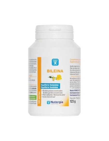 Bileina onagra y omega 6 vegetal 180 perlas Nutergia