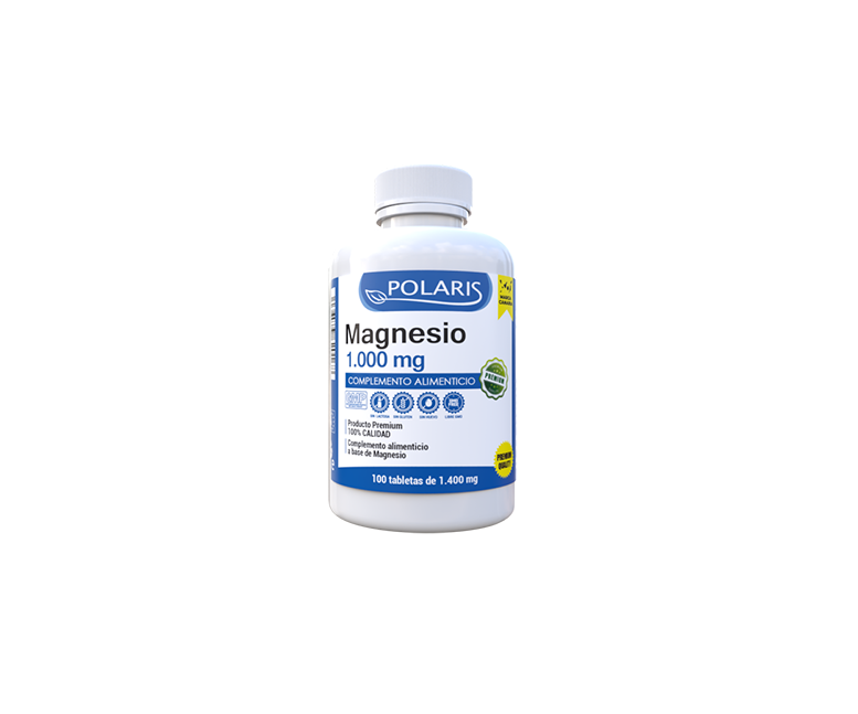 Magnesio 1000 mg 100 tabletas Polaris Formula