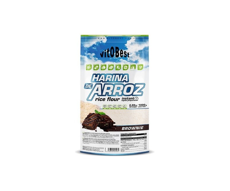 Harina de arroz brownie 1 kg de polvo (Brownie) VIT.O.BEST