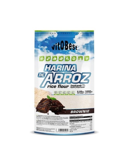 Harina de arroz brownie 1 kg de polvo (Brownie) VIT.O.BEST