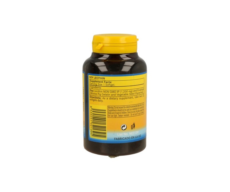 Lecitina De Soja 90 perlas de 1200mg Nature Essential