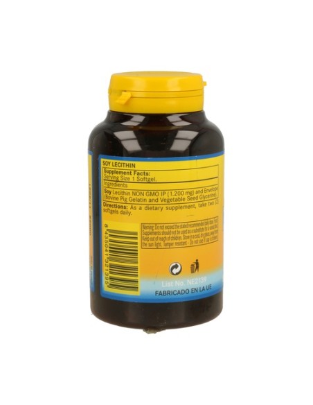 Lecitina De Soja 90 perlas de 1200mg Nature Essential