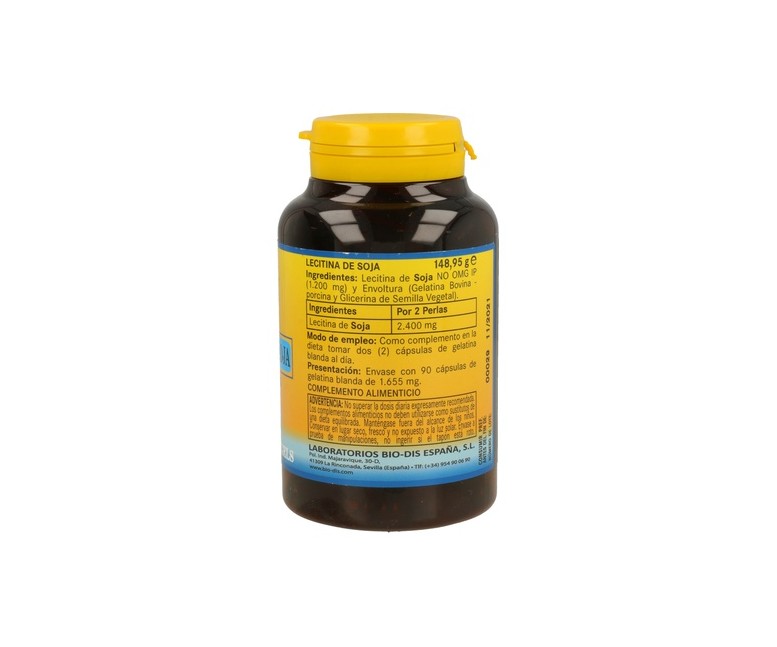 Lecitina De Soja 90 perlas de 1200mg Nature Essential