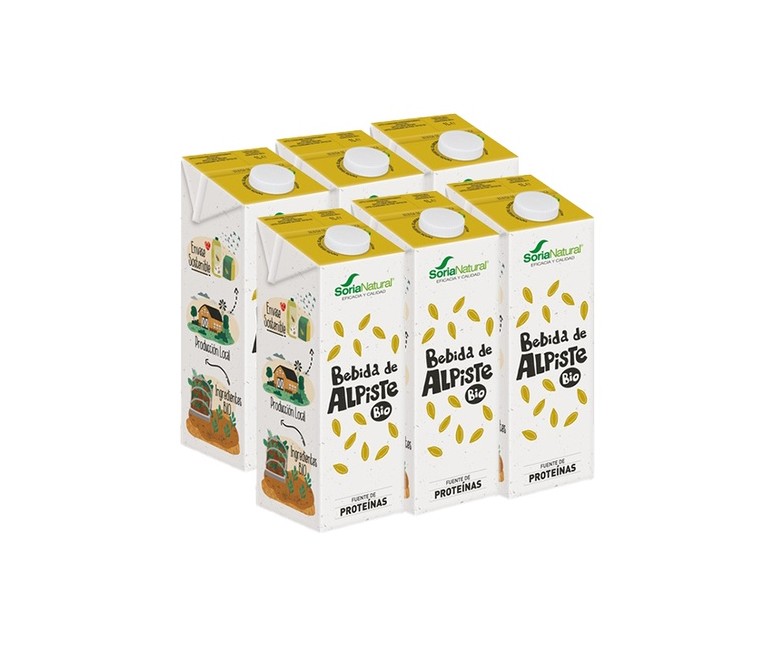 Pack de bebida de alpiste Bio 6 unidades de 1L Soria Natural