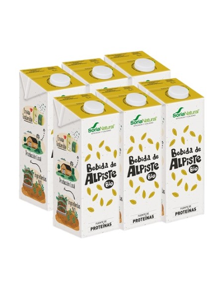 Pack de bebida de alpiste Bio 6 unidades de 1L Soria Natural