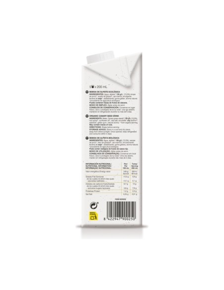Pack de bebida de alpiste Bio 6 unidades de 1L Soria Natural