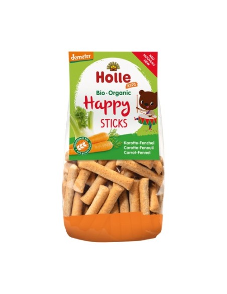Palitos de espelta con zanahoria hinojo 100 g Holle