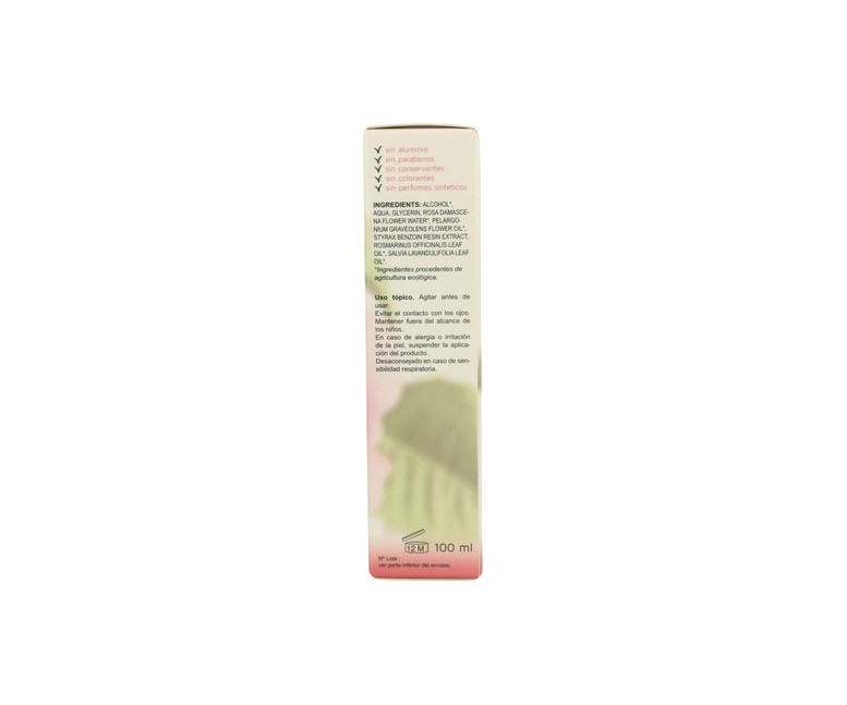 Desodorante Spray Rosa Damascena Bio 100 ml Irati Organic