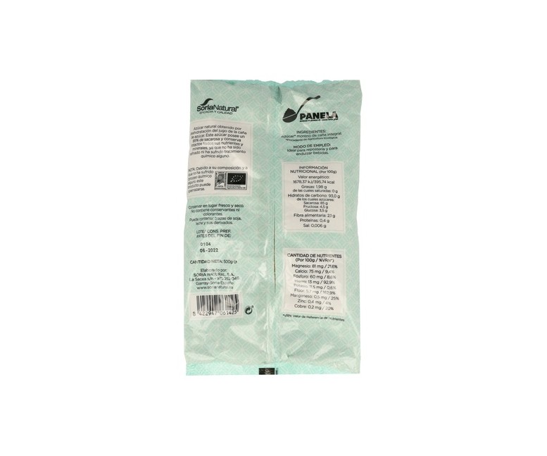Panela Bio 500 g Soria Natural
