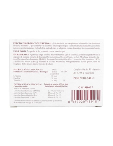 Psicobrain 30 cápsulas Bromatech