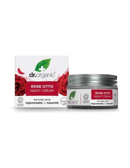 Crema de noche Rosa Damascena - piel madura 50 ml de crema Dr. Organic