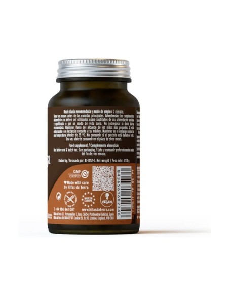 Mico-chaga extracto puro Eco de chaga 70 cápsulas de 610mg Hifas da Terra