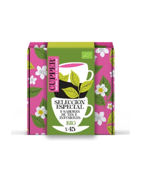 Selección especial infusiones 9 tipos Bio 45 bolsitas infusoras Cupper