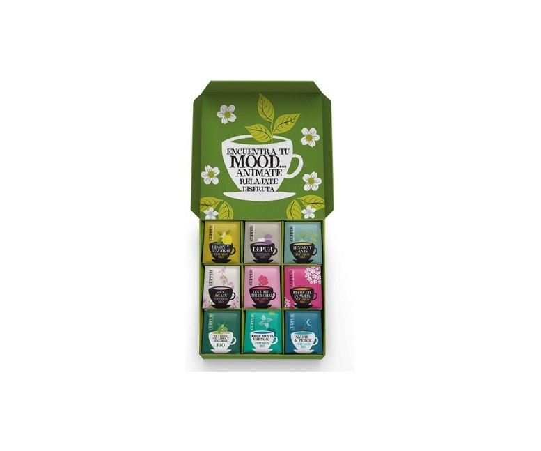 Selección especial infusiones 9 tipos Bio 45 bolsitas infusoras Cupper
