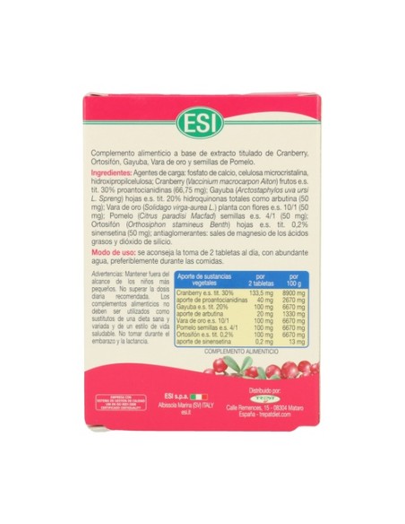 Cranberry cyst 30 comprimidos ESI