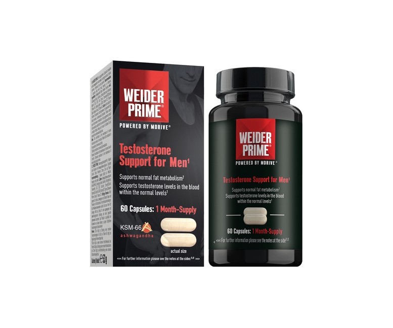 Prime testosterona en cápsulas para hombre 60 cápsulas Weider