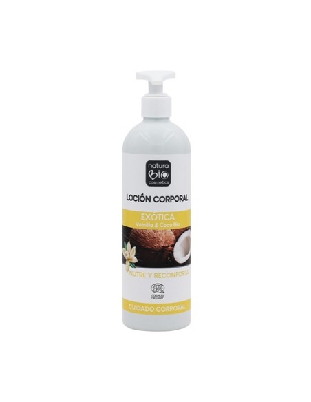 Loción Corporal Exótica Vainilla y Coco Bio 500 ml NaturaBIO Cosmetics