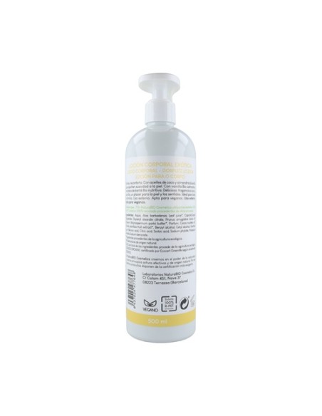 Loción Corporal Exótica Vainilla y Coco Bio 500 ml NaturaBIO Cosmetics