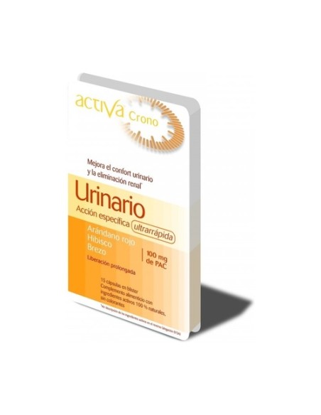 Crono urinario 15 cápsulas vegetales Activa