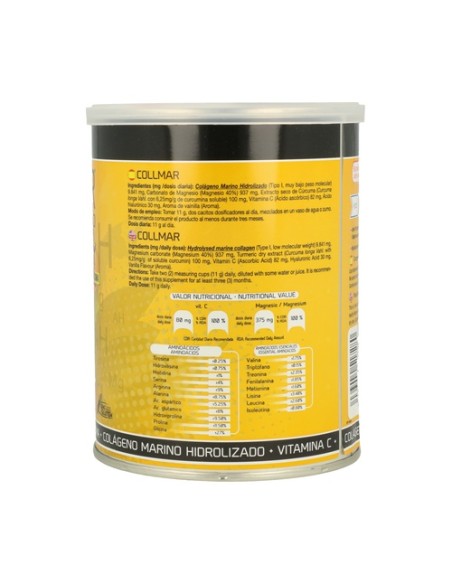Collmar Magnesio + Cúrcuma (Sabor Vainilla) 300 g de polvo (Vainilla) Drasanvi