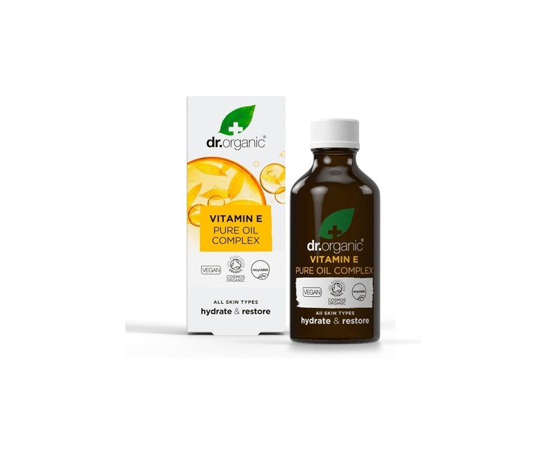 Complejo de aceite puro de vitamina E - Antioxidante 50 ml de aceite Dr. Organic