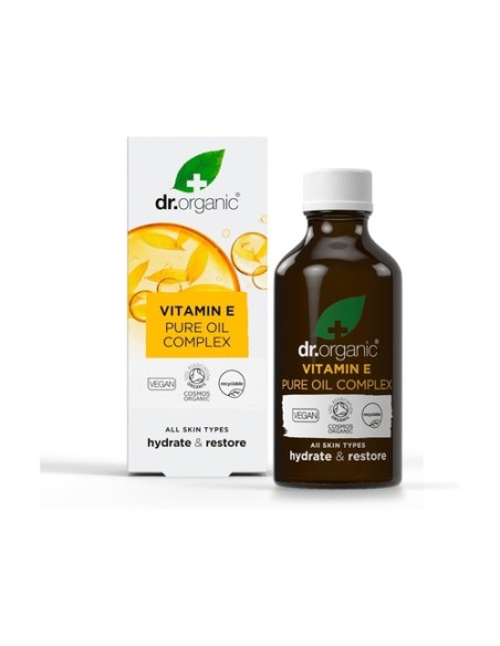 Complejo de aceite puro de vitamina E - Antioxidante 50 ml de aceite Dr. Organic