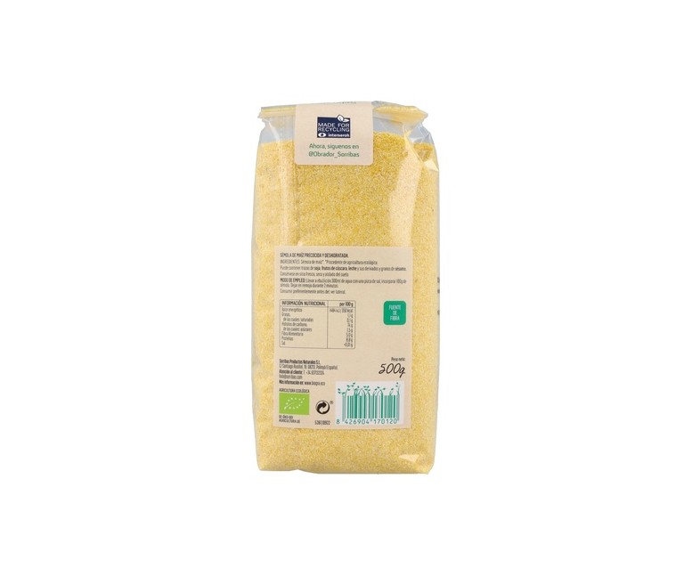 Sémola de Maíz (Polenta) Bio 500 g Biográ