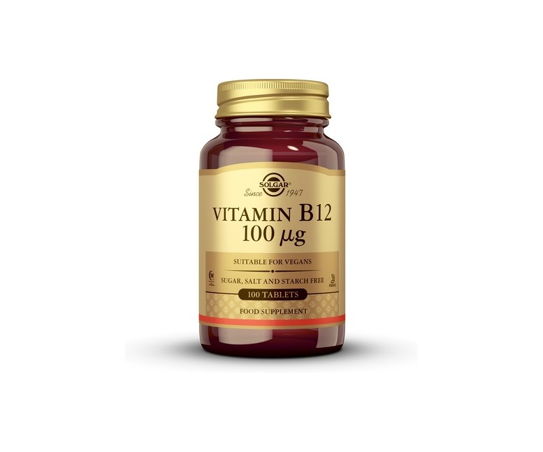Vitamina B12 100 comprimidos de 100μg Solgar