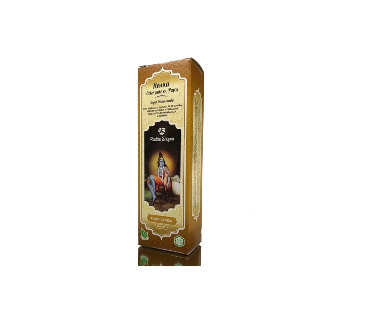 Henna Pasta Rubio Ceniza 1 unidad Radhe Shyam