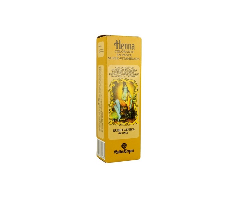 Henna Pasta Rubio Ceniza 1 unidad Radhe Shyam