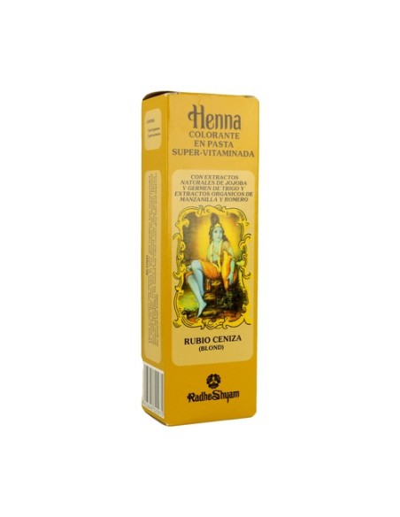 Henna Pasta Rubio Ceniza 1 unidad Radhe Shyam
