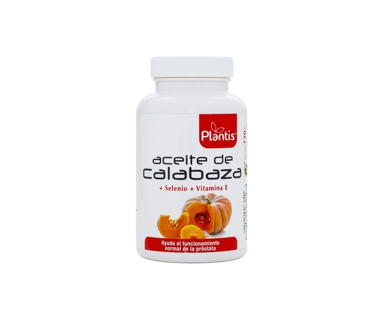 Aceite de Calabaza+Selenio+Vitamina E 180 cápsulas Plantis