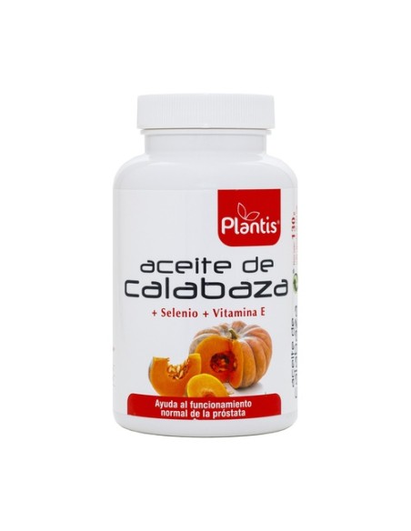 Aceite de Calabaza+Selenio+Vitamina E 180 cápsulas Plantis
