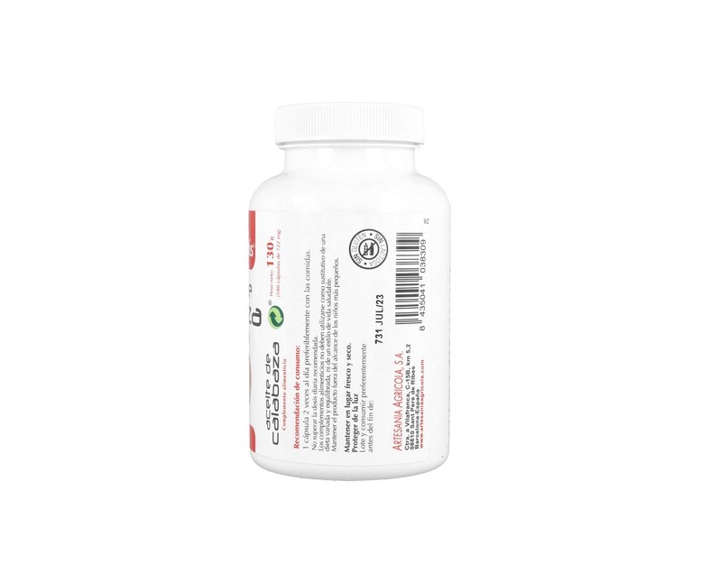 Aceite de Calabaza+Selenio+Vitamina E 180 cápsulas Plantis