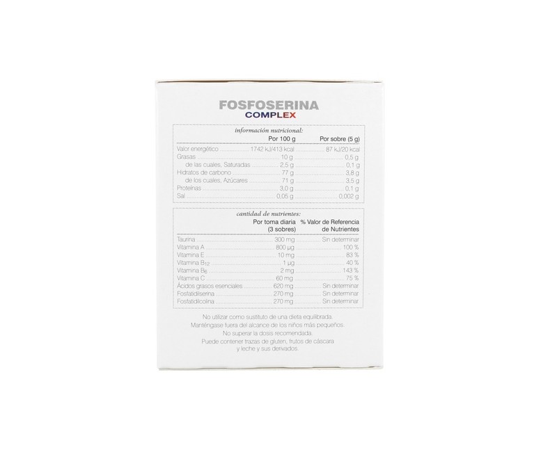 Fosfoserina complex plus 28 sobres de 5g Soria Natural