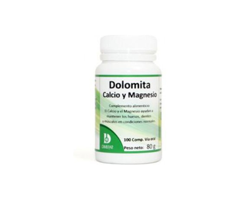 Dolomita 100 comprimidos de 800mg Dimefar