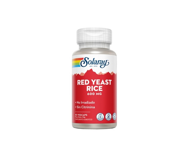 Red Yeast Rice 45 cápsulas vegetales Solaray