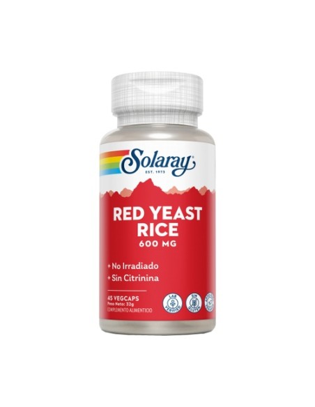 Red Yeast Rice 45 cápsulas vegetales Solaray